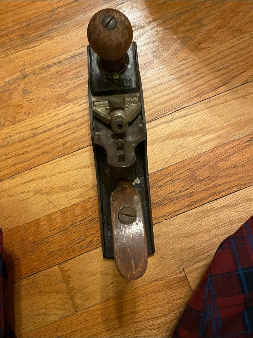 Vintage Sargent Hand Plane with Brown Wood Handles - Unbranded